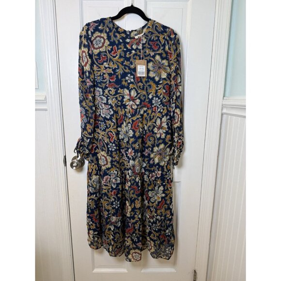 Boden Tie Detail Tiered Midaxi Floral Dress US 4P NWT READ! - Picture 1 of 16